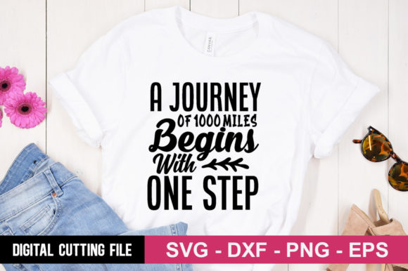 A Journey of 1000 Miles: T-Shirt Graphics