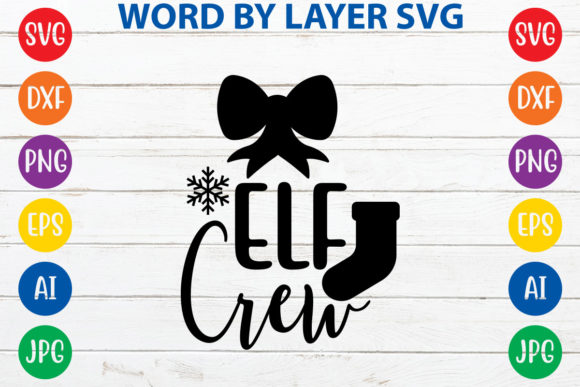 Elf Crew Graphics for T-Shirt Designs