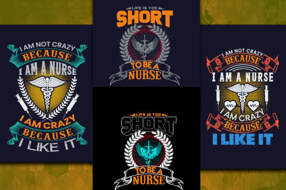 Nurse T-Shirt Design for POD Free Graphics